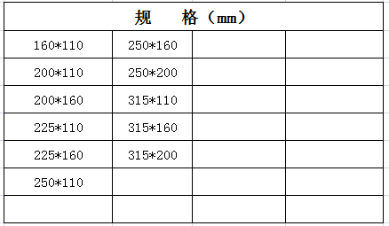 宏嶽PVC_U柔性接口管件__一承一平一插異三通(tōng)規格