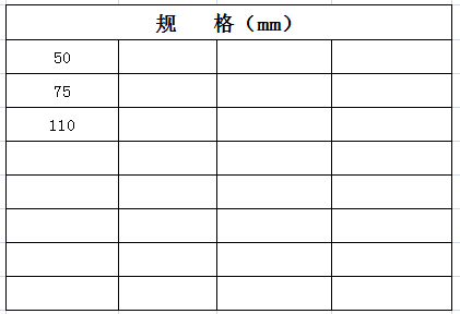  宏嶽PVC_U排水(shuǐ)管件__S型存水(shuǐ)彎（帶檢查口）規格