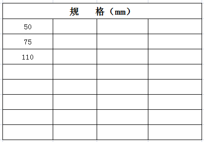 宏嶽PVC_U排水(shuǐ)管件__P型存水(shuǐ)彎（帶檢查口）規格